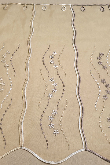 Vitražna zavesa - vezena HF1189