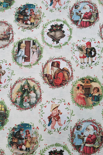Tkanina za božične dekoracije VICTORIAN CHRISTMAS