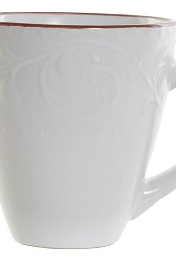 Skodelica WHITE RELIEF 325ml bela