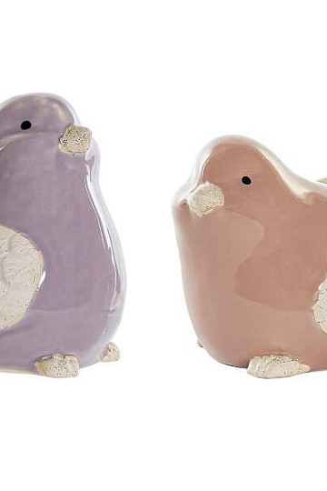 Figurica PTICE porcelan 14x10x9