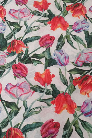 Dekorativno blago Shaggy tulipani