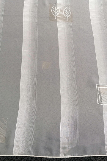 Voile zavesa krem cvetni listi bež - 731/300