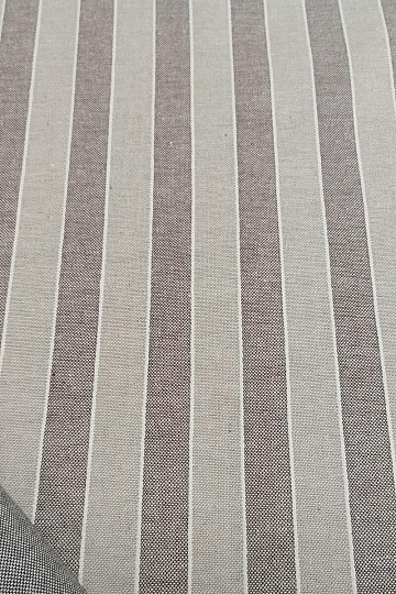 Dekorativna tkanina Trebol črte - rjava 2 cm 55