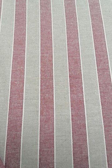 Dekorativna tkanina Trebol črte - bordo 2 cm 65
