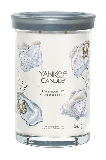 sveča YANKEE CANDLE dišava SOFT BLANKET TUMBER LARGE 2 WICKS
