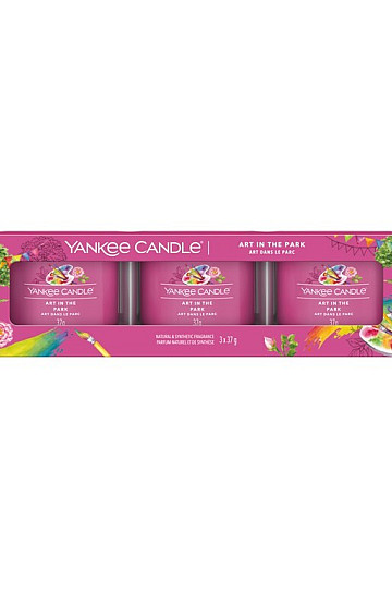 sveča YANKEE CANDLE dišava ART IN THE PARK SET 3 kos