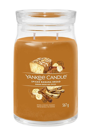 sveča YANKEE CANDLE dišava ZAČIMBEN BANANIN KRUH VELIK KOZAREC 2 stenja
