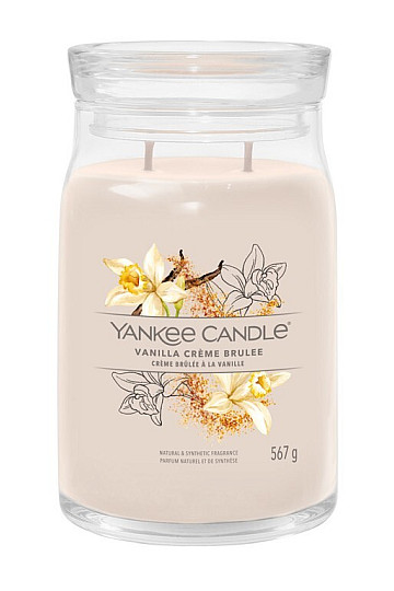 sveča YANKEE CANDLE dišava VANILIJA CREME BRULÉE VELIK KOZAREC 2 stenja