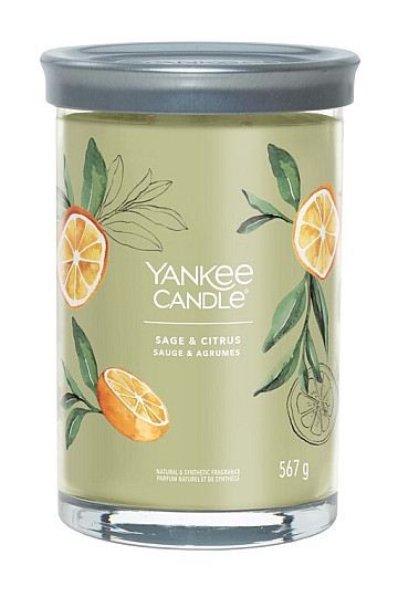 sveča YANKEE CANDLE vonj ŽAJBLJEV IN GOMOD CITRUSOV VELIK 2 stenja