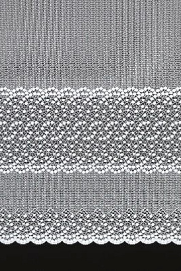 Jacquard zavesa A3891 bela