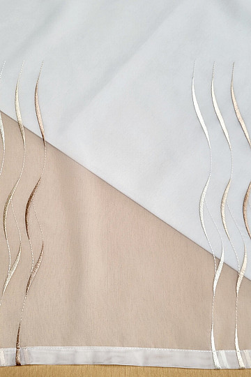 Končana zavesa WAVE BEIGE