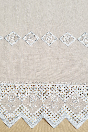 Končana zavesa WHITE ROSE