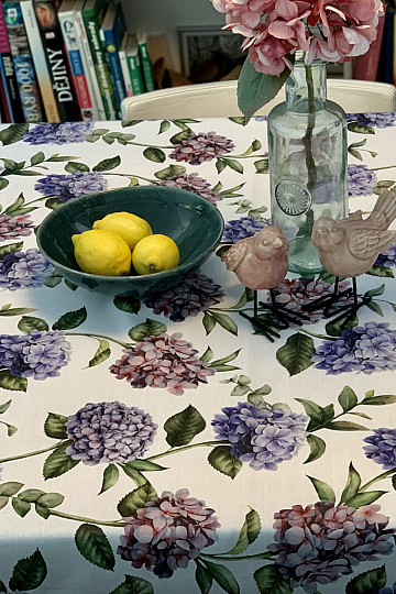 Prt in šal HYDRANGEA BLUE