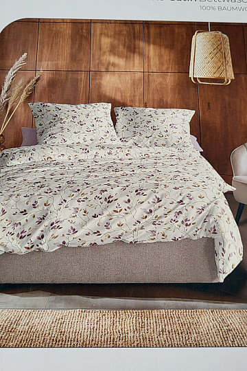 IRISETTE luksuzni bombažni saten WAVE 8565-60 BRANCHES krem