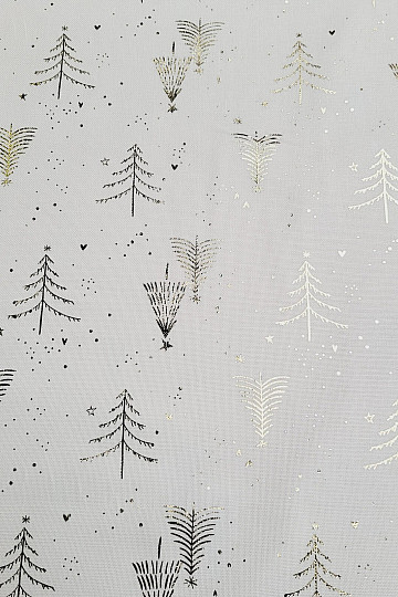 Bombažna CANVAS tkanina GOLDEN TREES