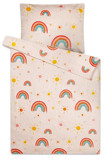 Posteljnina iz mikroflanela RAINBOW