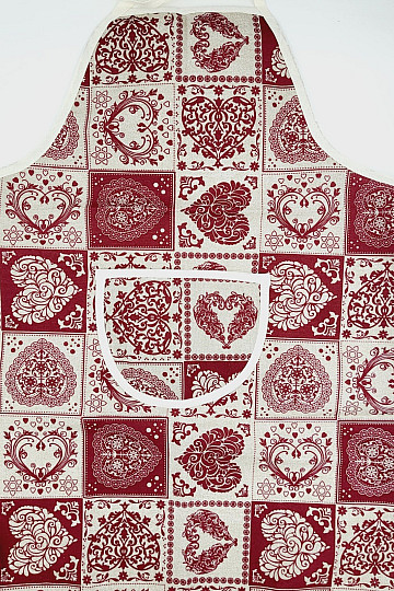 Predpasnik z oprsnikom PATCHWORK SRCE
