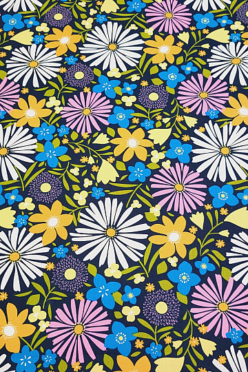 DAISIES bombažno blago