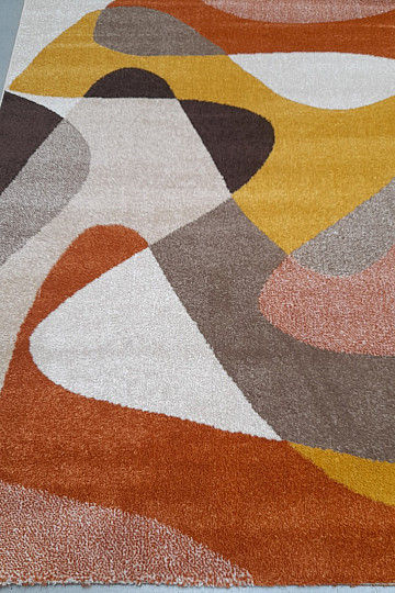 Moderna kosovna preproga Achat 618 rust/cream