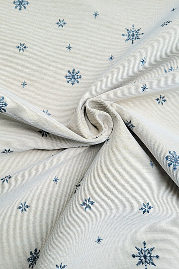 Tapiserijska tkanina SOFT FLAKE MODRA