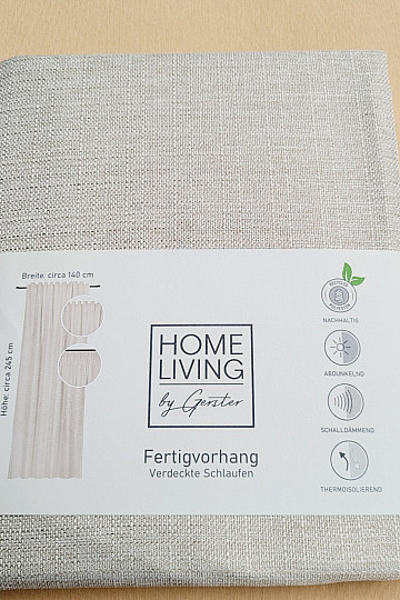 Luksuzna že izdelana zavesa HOME LIVING bež