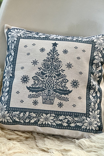 Božična prevleka za tapiserijo FOLK CHRISTMAS 3 modra