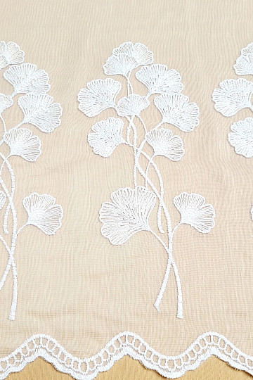 Zavesa 835 GINKO bela