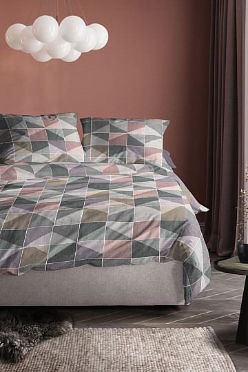Luksuzna flanelasta posteljnina IRISETTE KOALA 8646-90 STARO ROZA