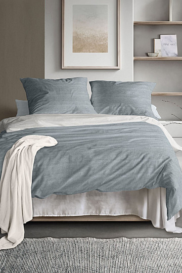 IRISETTE luksuzni bombažni saten WAVE 8557-20 MODRA