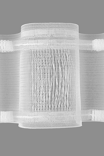 WAVE zavesa 10 cm, 1:2 - drsnik/palica