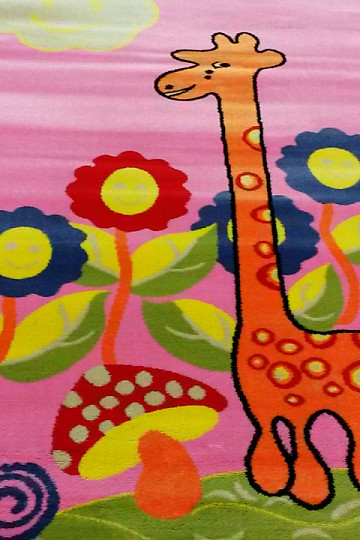 Otroška preproga KIDS GIRAFFE roza