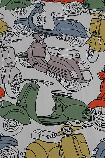 Dekorativna tkanina MOTOS bela/barvna