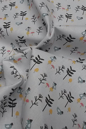 Bombažna tkanina BIRDS ZIZO