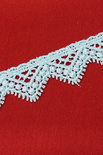 Čipka 5451/0010 3 cm bela