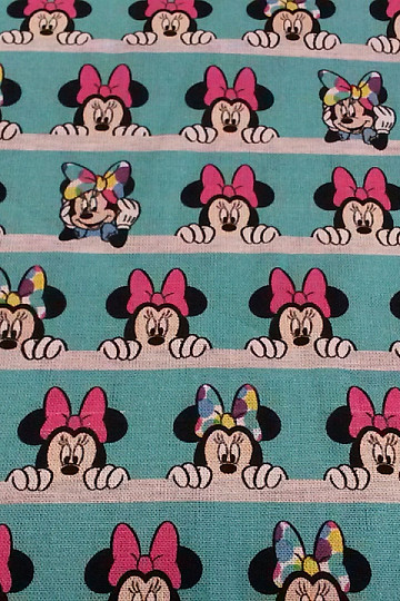 Bombažna tkanina MINNIE turkizna