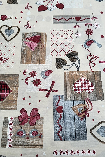 Dekorativna tkanina TM PATCHWORK bordo