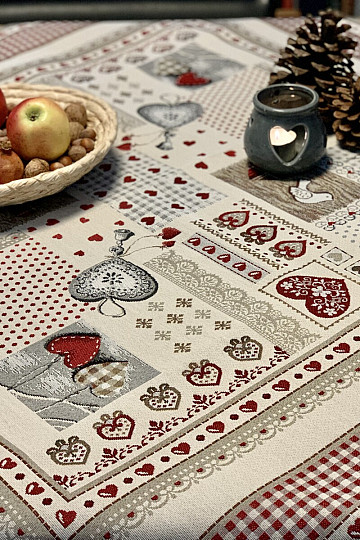Tapiserijski prt in šal SRCE NARAVE