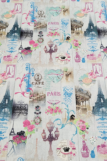 Dekorativna tkanina PARIS digitalni tisk 3D