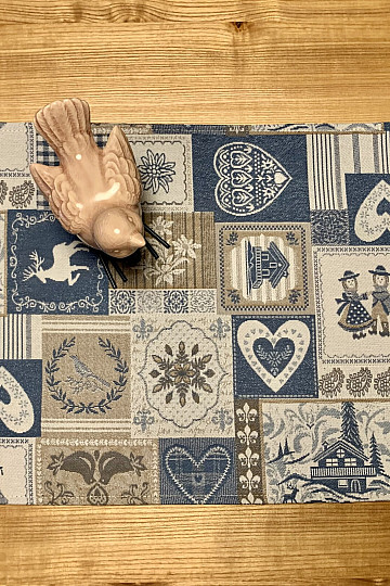 Pogrinjek PATCHWORK SRCE moder