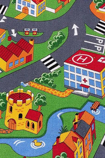 Otroški tepih meter LITTLE VILLAGE