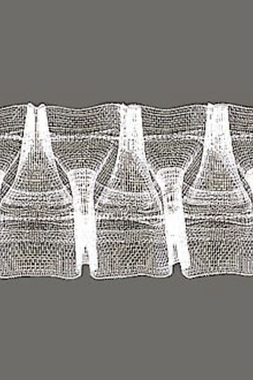 ZIGZAG trak za nabrane zavese 5 cm, 1:3