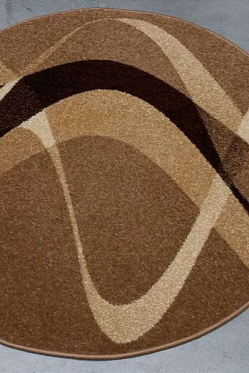 Okrogla preproga BROWN BEIGE