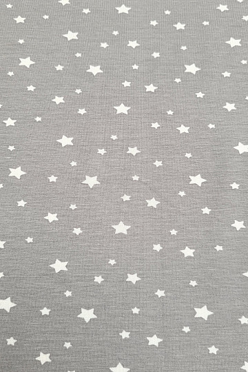 Bombažna pletenina ZETOILE STARS GREY