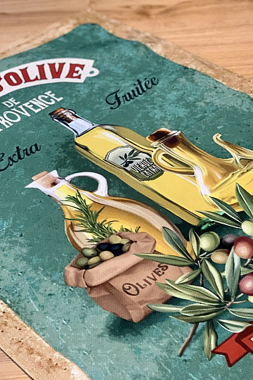 Kuhinjska krpa retro dizajn OLIVE OIL