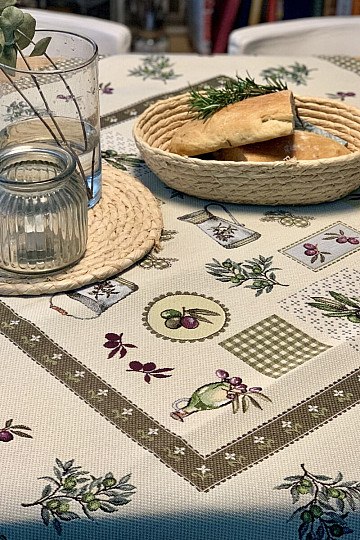 Tapiserija prt, šal OLIVE