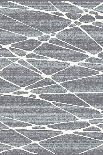Kosna preproga BOHO geometrijska modra/bela