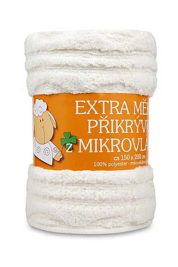 Odeja iz ovčje kože - 150x200 krem