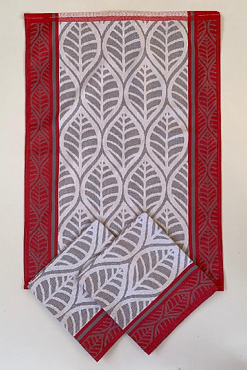 Brisače LEAVES RDEČE 3 kosi