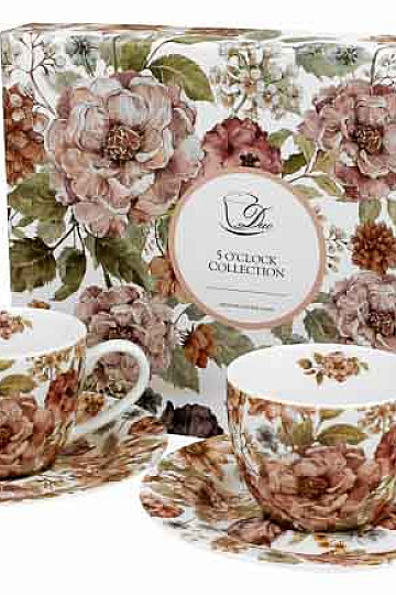 Pastel flowers white espresso šapo 90 ml set 2 kom