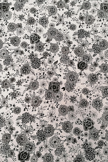 Bombažna tkanina FLOWERS FLORAL 1